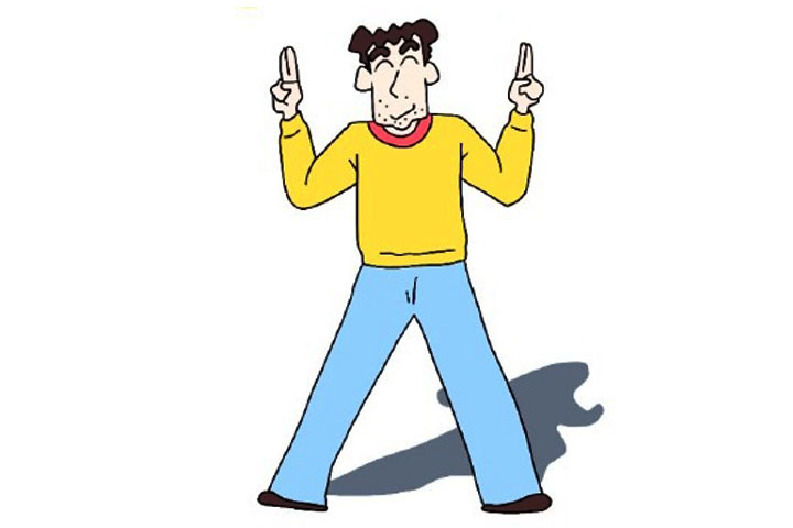 蜡笔小新爸爸广志怎么画