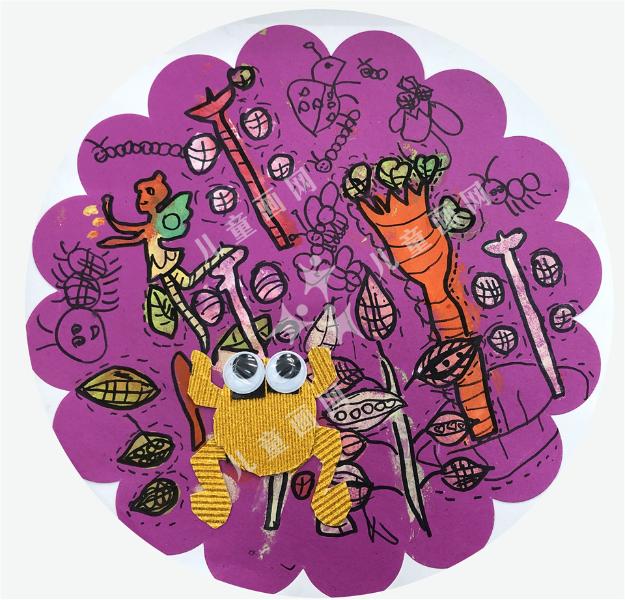 青蛙乐园儿童绘画