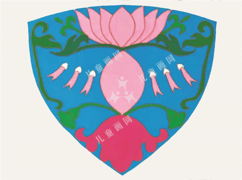 美丽的荷花绘画