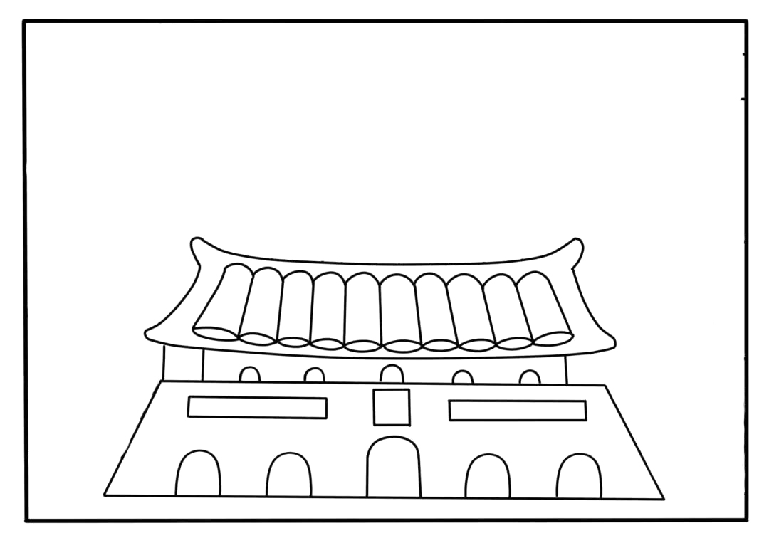 简单漂亮的国庆节简笔画怎么画-图2