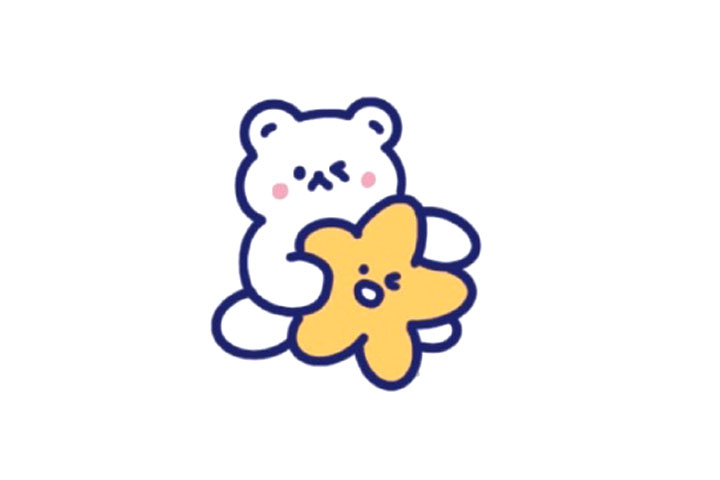 可爱装扮小熊简笔画图片-图1