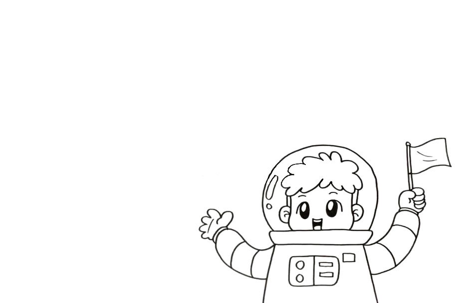 航天主题国庆节手抄报画法步骤-图2