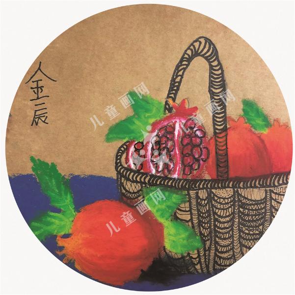 水果蓝绘画欣赏