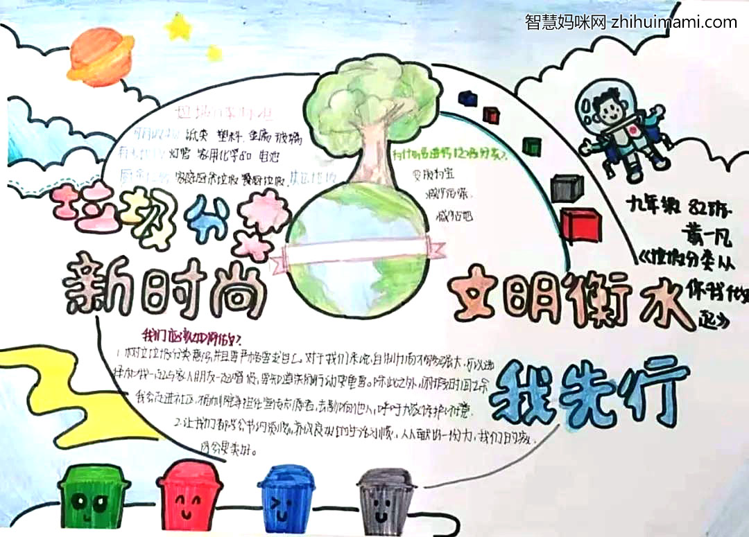 简单好画的垃圾分类手抄报图片-图2