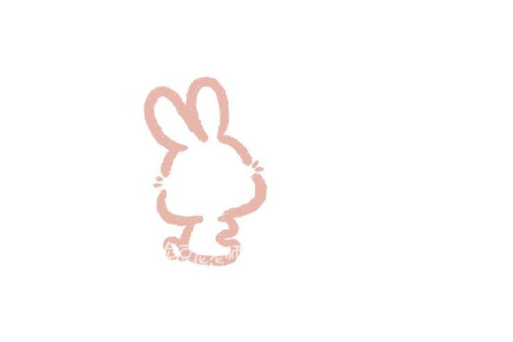 兔兔水蜜桃怎么画-图1