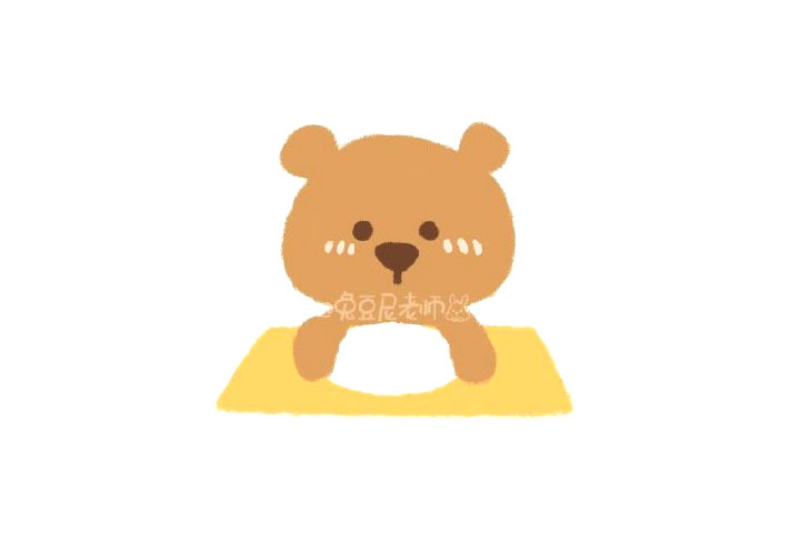 干饭小熊怎么画-图2