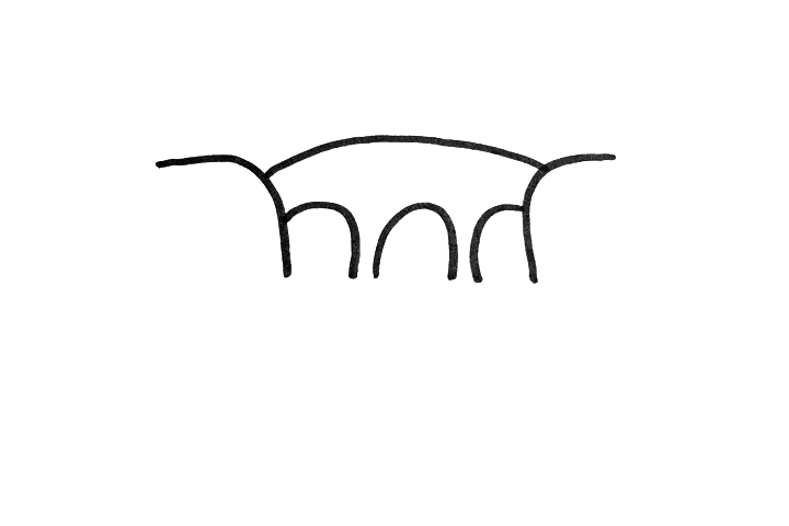 拱桥风景怎么画-图1