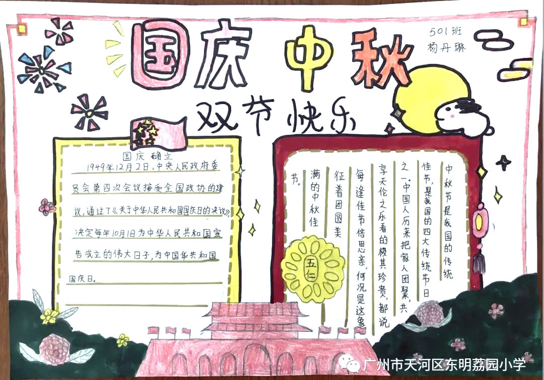 小学生庆国庆手抄报图片简单-图4