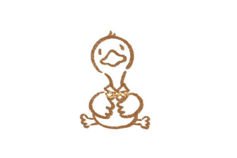 可爱大鹅怎么画-图3