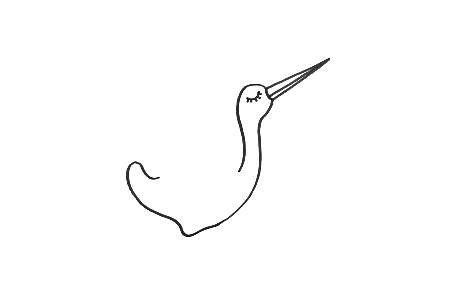可爱的仙鹤怎么画-图2