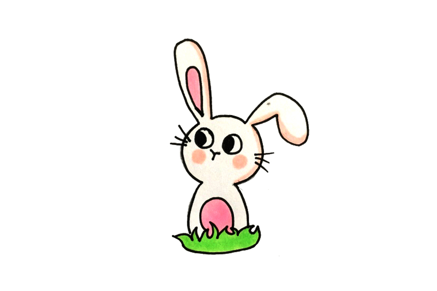 小白兔怎么画可爱简单