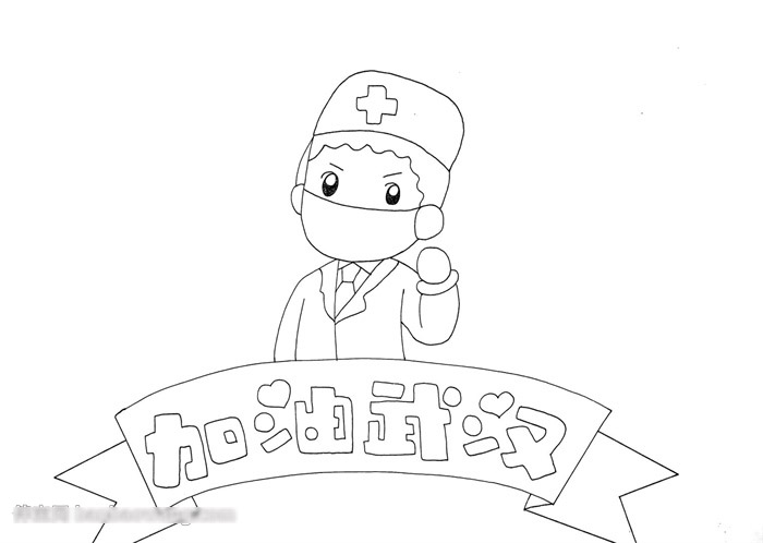 加油武汉手抄报一等奖-图1