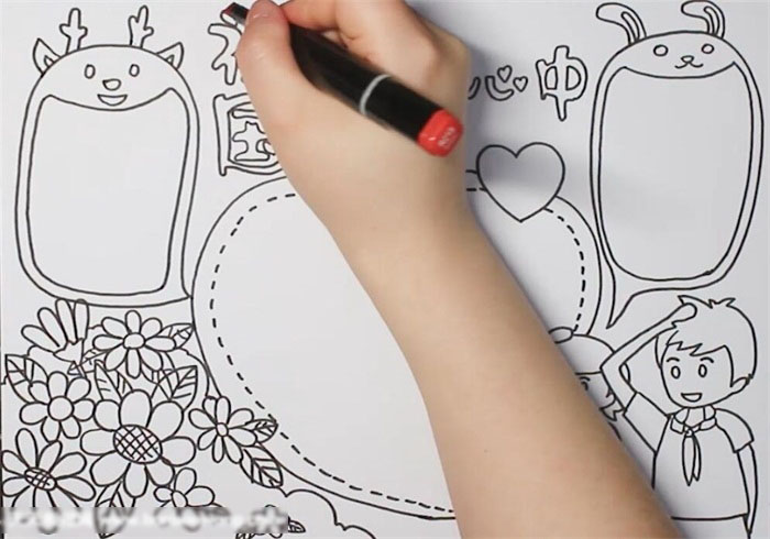 祖国在我心中主题手抄报简单漂亮-图2