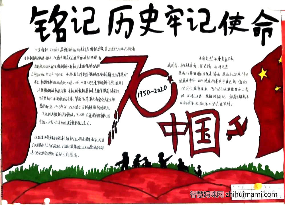 抗美援朝71周年纪念日手抄报简单漂亮-图6