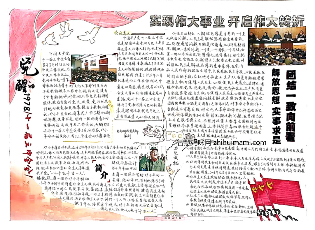 步骤3：觉醒1978手抄报