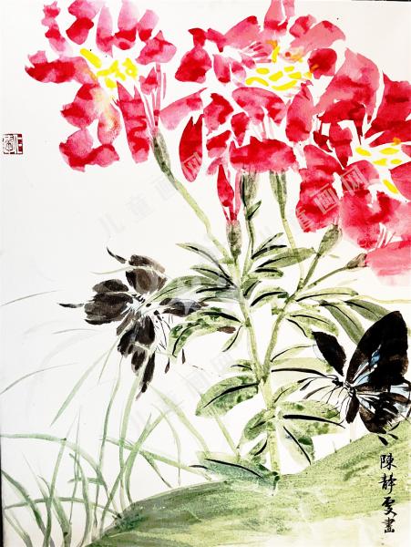 创意儿童画-蝶