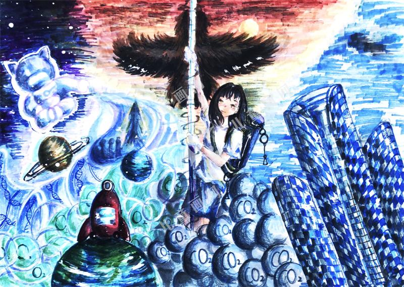 向未来启航创意儿童绘画