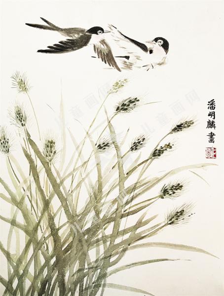 场景儿童绘画-春