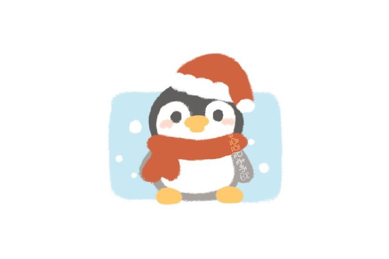 圣诞节简笔画大全 圣诞小企鹅怎么画