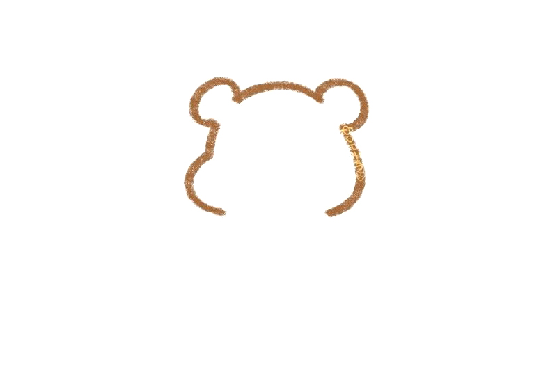 喝奶茶的小熊怎么画-图1