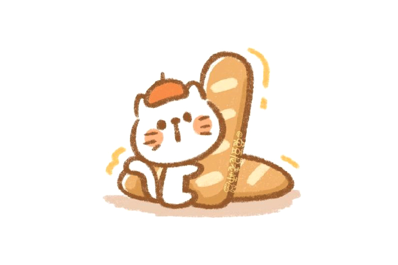 面包小猫咪怎么画