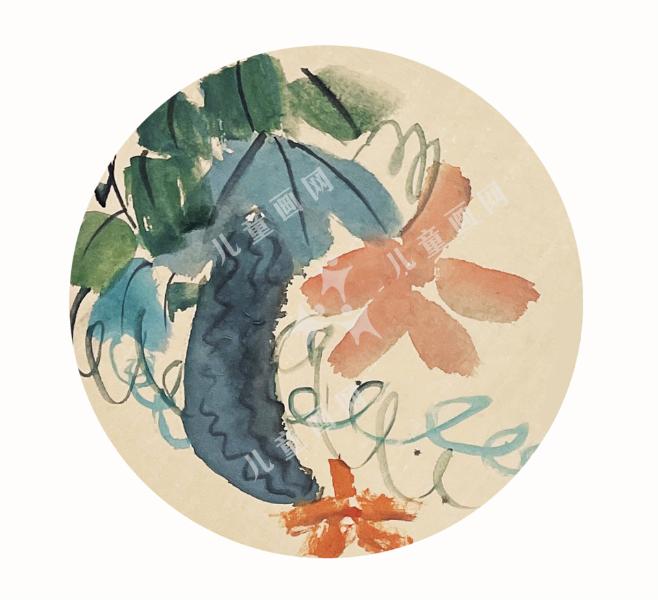 创意果蔬图儿童绘画