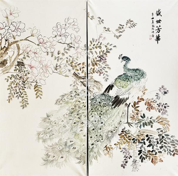 创意花绘画-盛世芳华