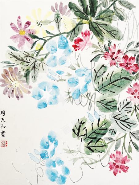 花卉小品儿童创意绘画欣赏