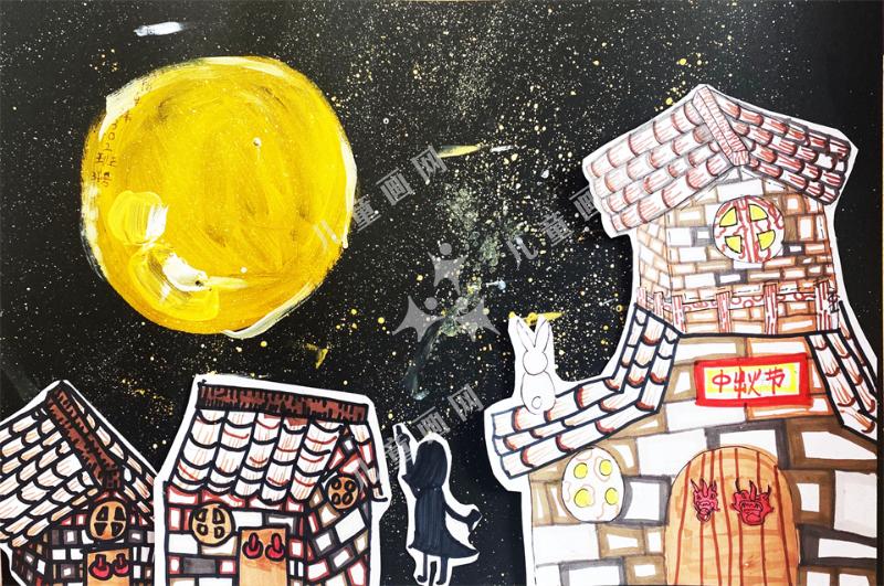 中秋节创意儿童画欣赏