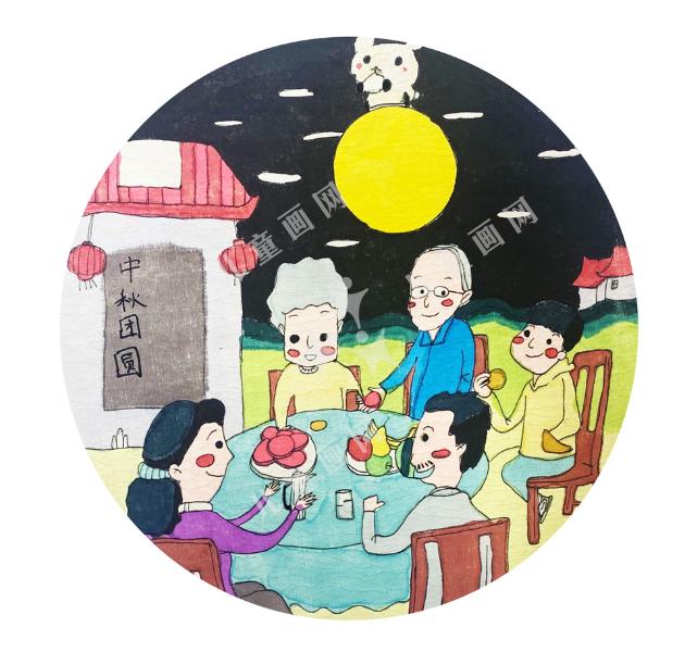 中秋月圆创意画欣赏