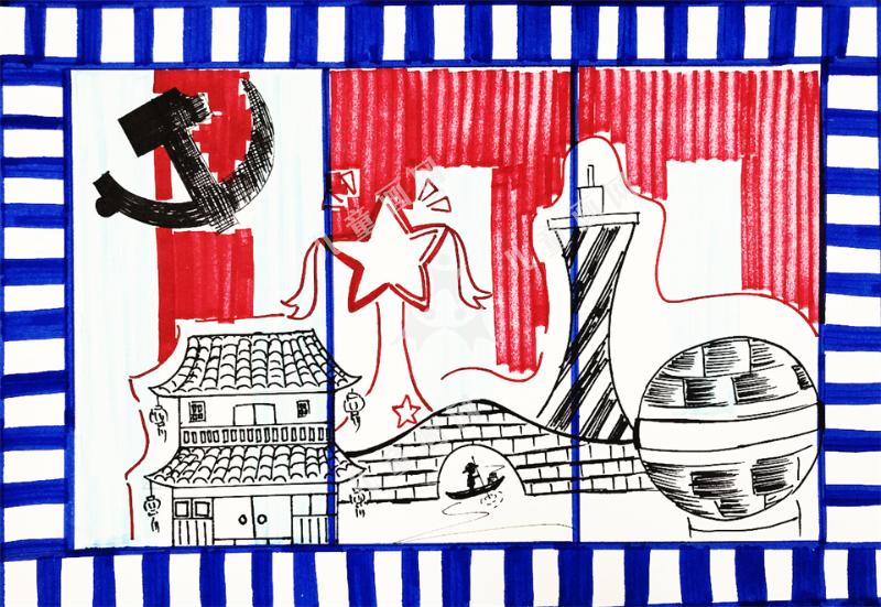 建党100周年创意作品