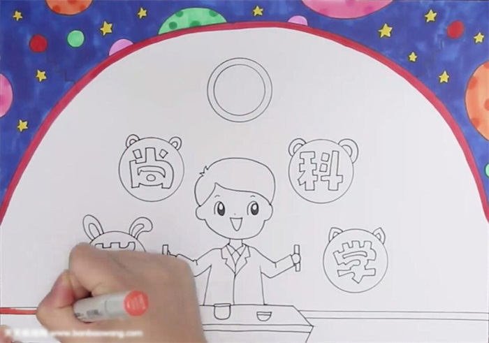 怎么画关于崇尚科学的手抄报-图3