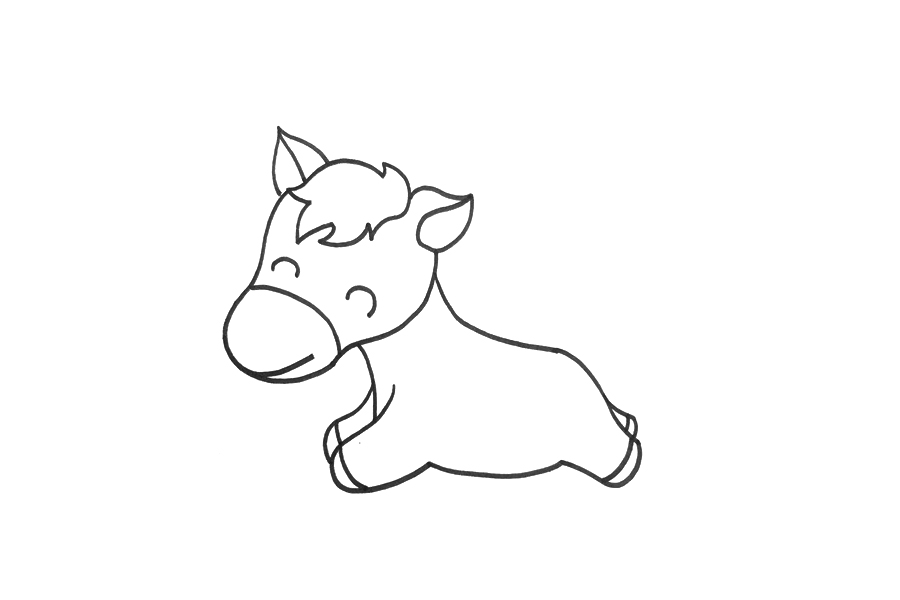 一步一步学画小马-图3