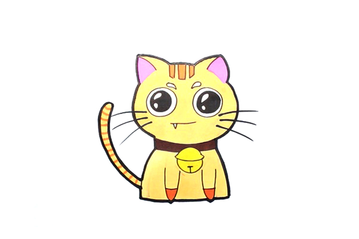 简单可爱小猫怎么画