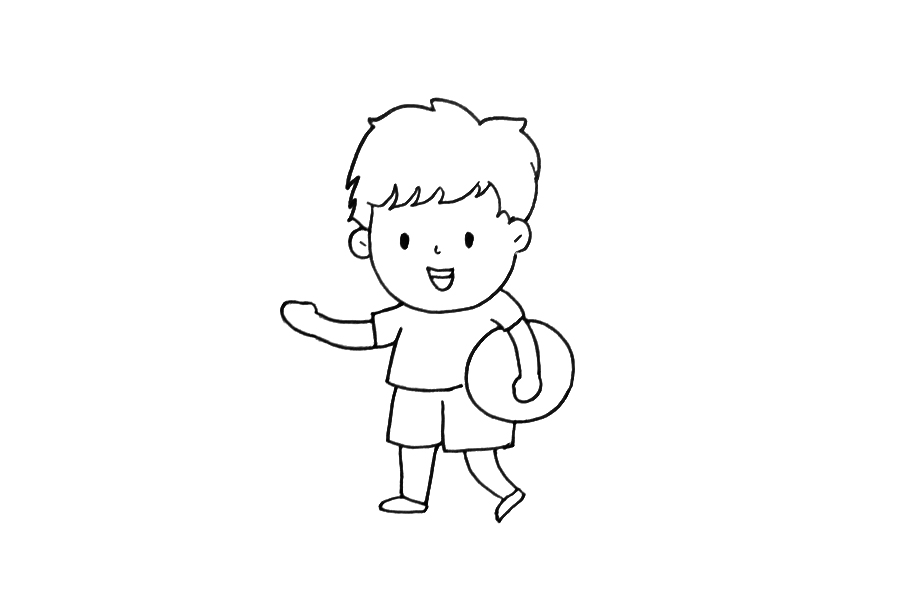 人物简笔画大全 小男孩简笔画-图3
