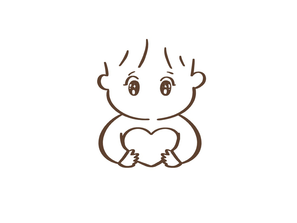 拿着爱心的可爱小女孩简笔画-图5