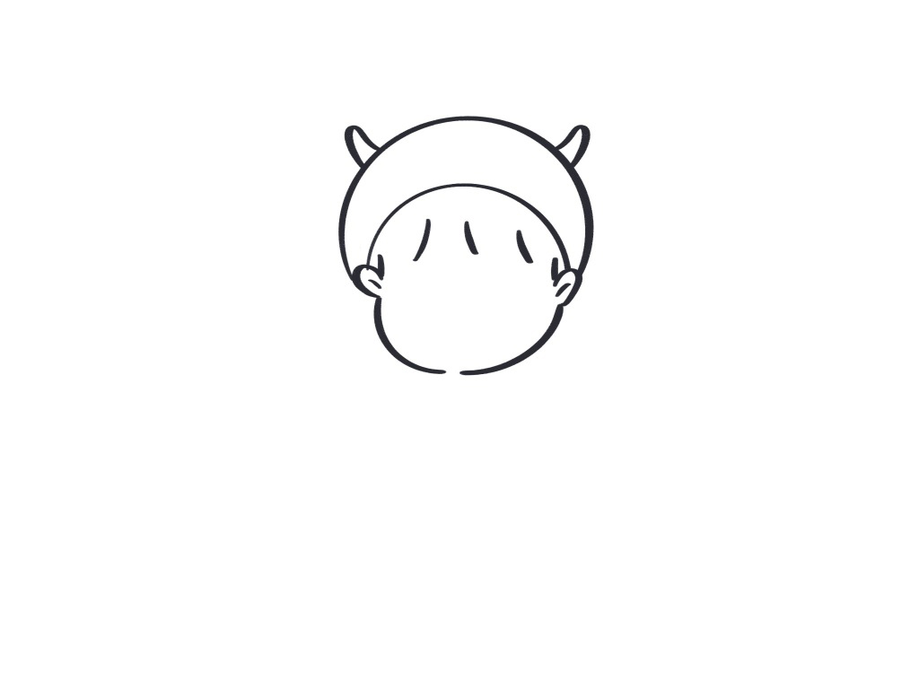 2021牛年发财简笔画-图2