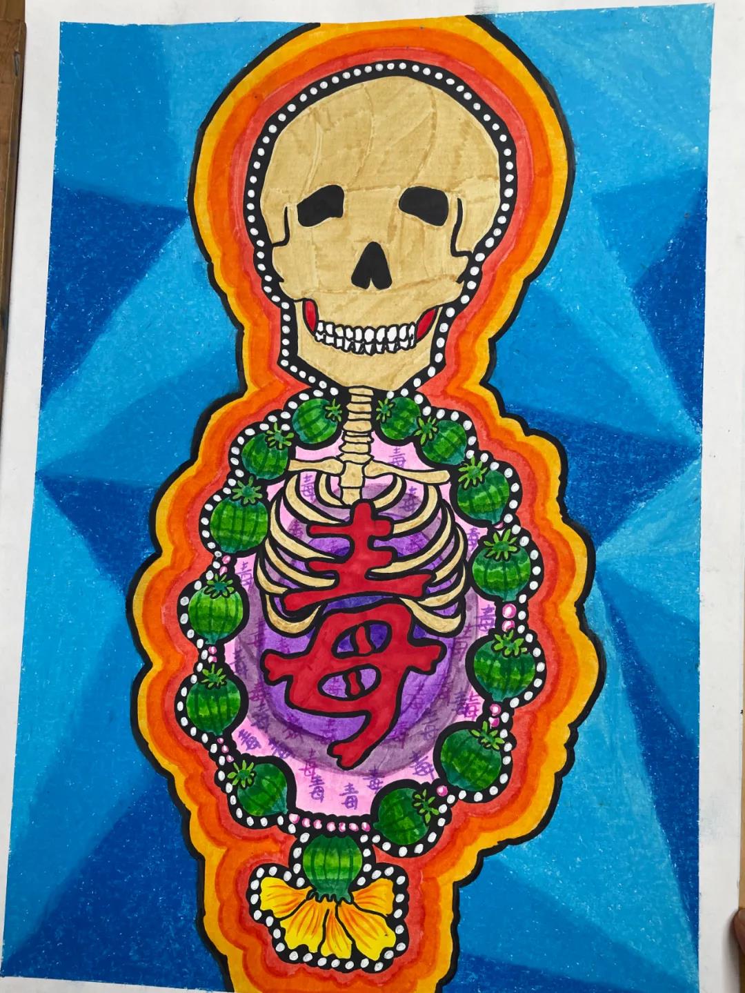 3张超有创意的禁毒儿童画-图1