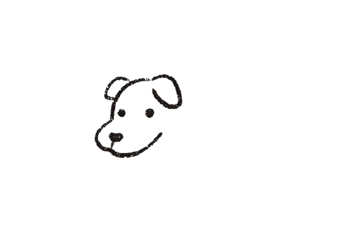 小黄狗怎么画-图3