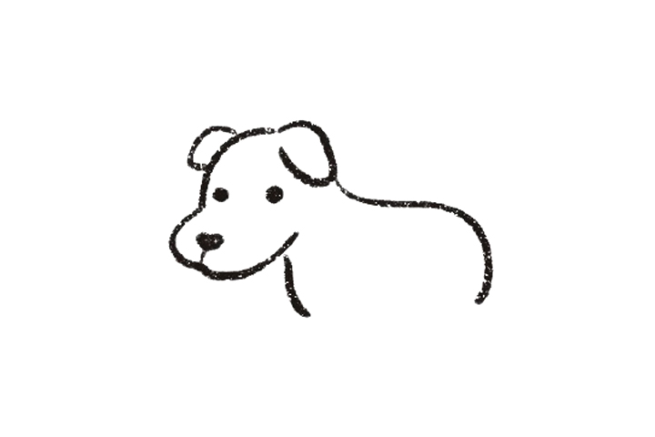 小黄狗怎么画-图4