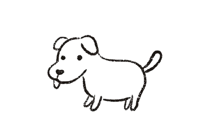 小黄狗怎么画-图7