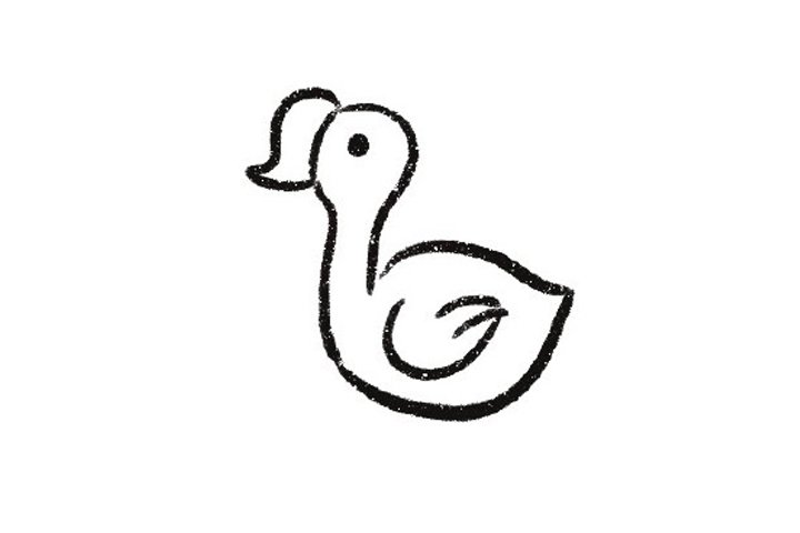 可爱大白鹅怎么画-图6