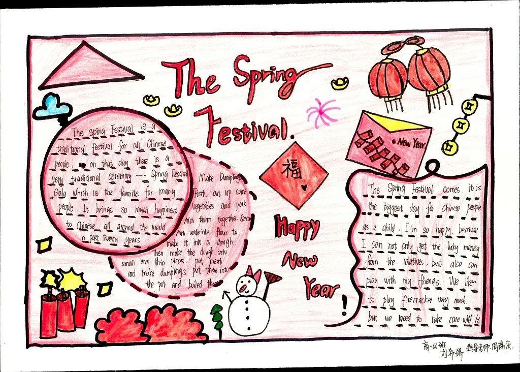 6张关于弘扬中国传统节日文化的英语手抄报-图3