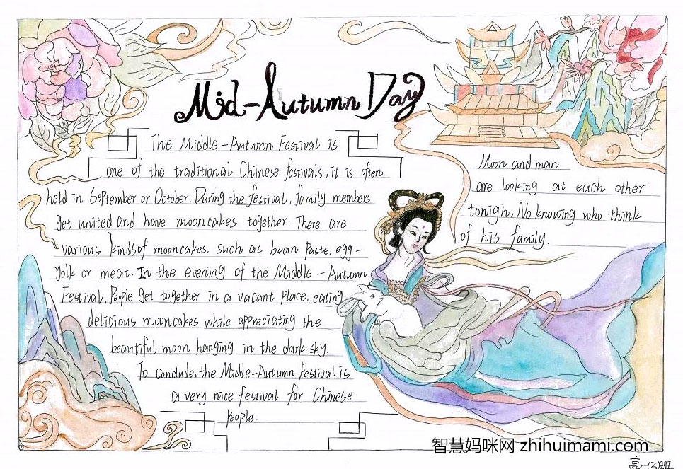 6张关于弘扬中国传统节日文化的英语手抄报-图4