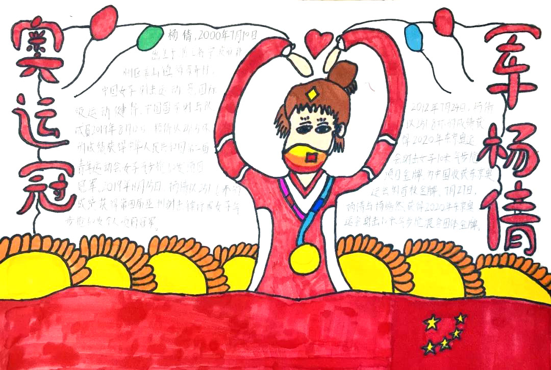 我心目中的奥运英雄手抄报-图1