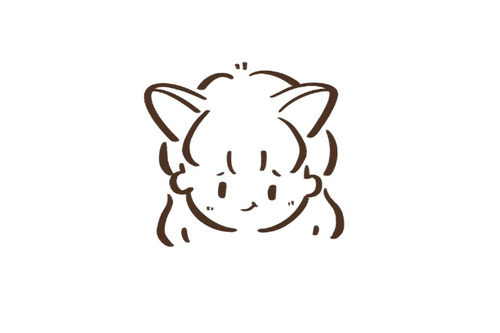 戴着猫耳朵的小女孩简笔画-图5