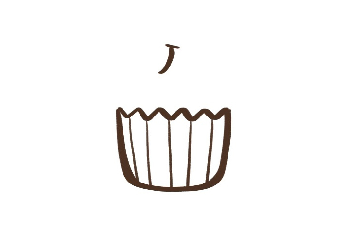 美味小蛋糕简笔画-图3