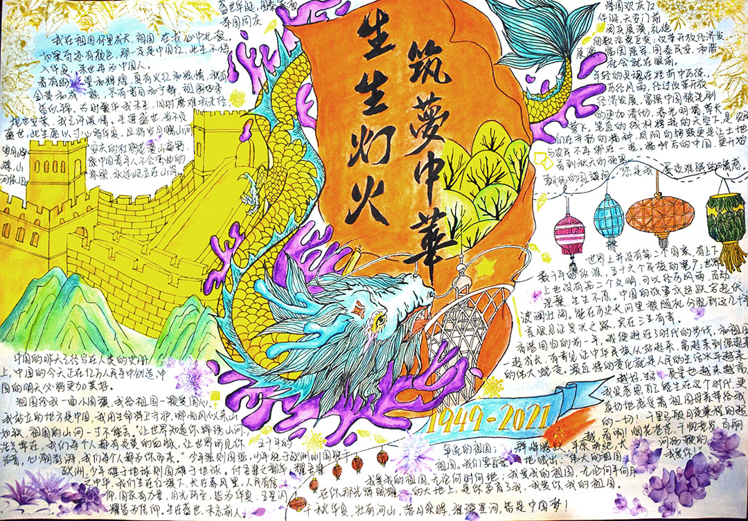 共筑中国梦手抄报简单又漂亮-图4