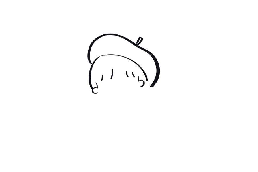 如何画射手座小女孩简笔画-图3