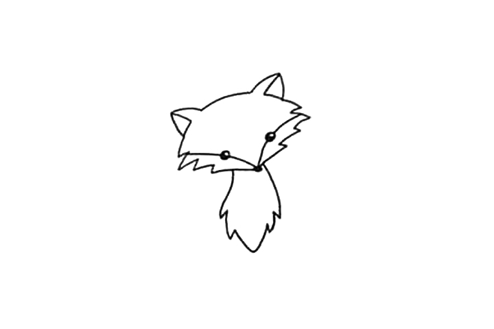 如何画可爱的狐狸简笔画-图3